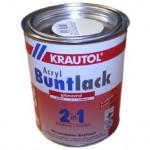 Krautol Buntlack gl. 2 in 1 Acryl-Lack hellelfenbein 0,75l Lack Farbe
